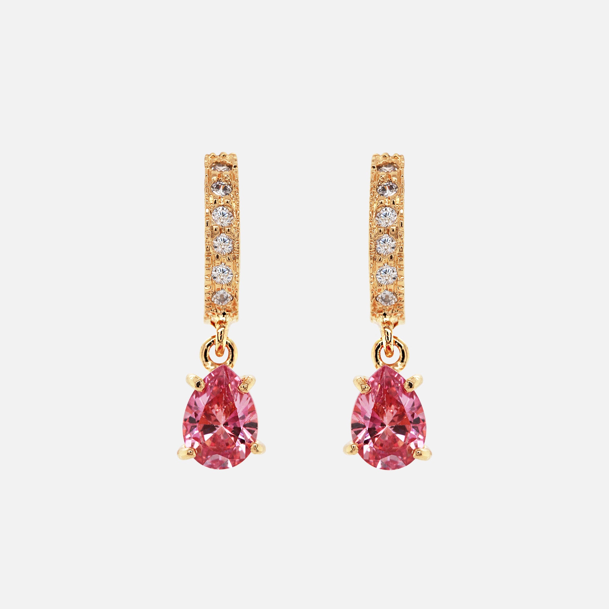 Aretes Majestic Rosa – Roca by María Salinas Joyería